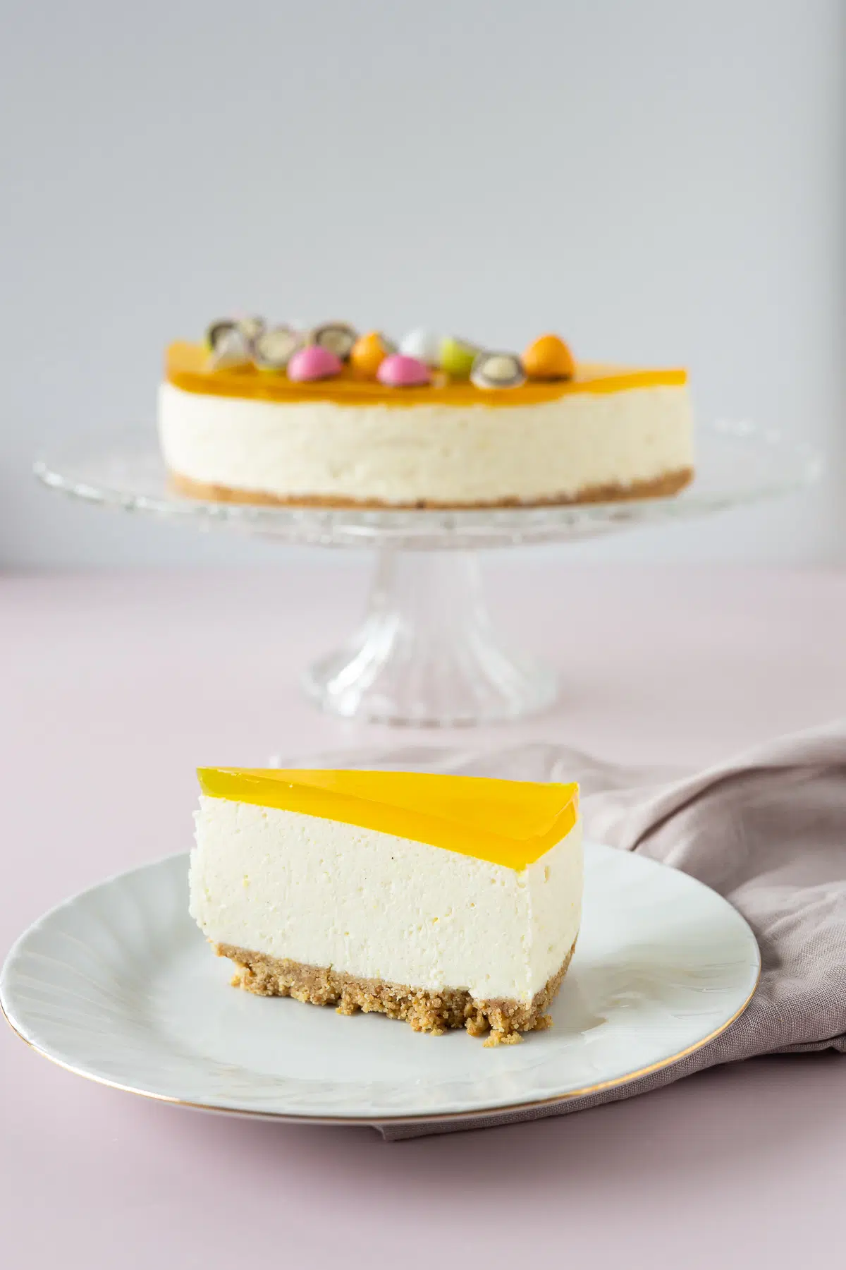 Citron cheesecake påskecheesecake ()